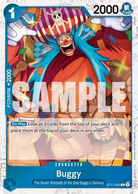 Buggy - ST17-003 (Pirate Foil) card from Premium Booster -The Best- Vol. 2