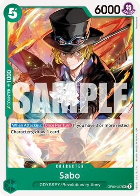 Sabo - OP09-027 (Reprint) card from Premium Booster -The Best- Vol. 2