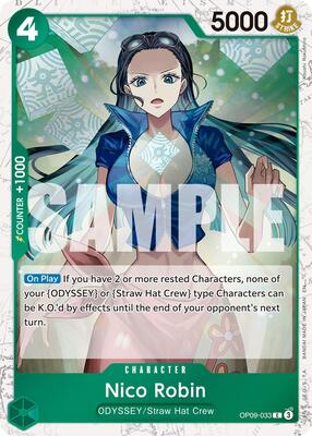 Nico Robin - OP09-033 (Pirate Foil) card from Premium Booster -The Best- Vol. 2