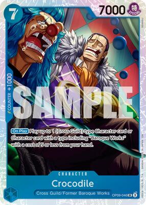 Crocodile - OP09-046 (Reprint) card from Premium Booster -The Best- Vol. 2