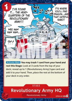 Revolutionary Army HQ (Reprint) card from Premium Booster -The Best- Vol. 2