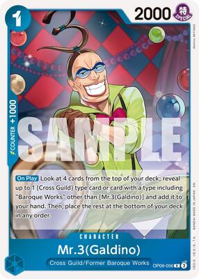 Mr.3(Galdino) - OP09-056 (Reprint) card from Premium Booster -The Best- Vol. 2