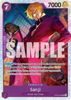 Sanji - OP09-065 (Reprint) card from Premium Booster -The Best- Vol. 2