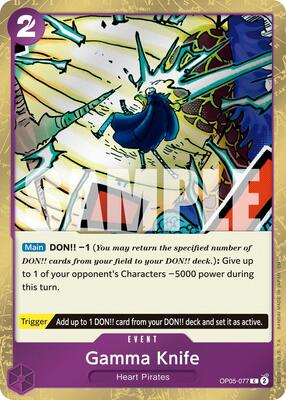 Gamma Knife (Pirate Foil) card from Premium Booster -The Best- Vol. 2