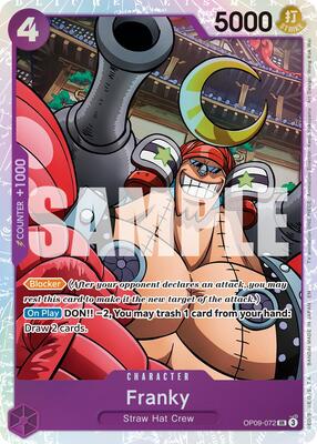 Franky - OP09-072 (Reprint) card from Premium Booster -The Best- Vol. 2