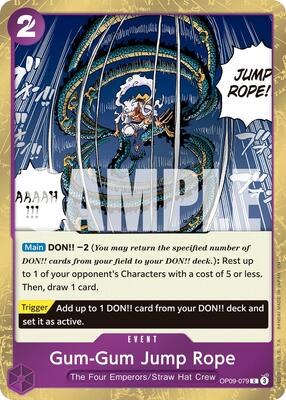 Gum-Gum Jump Rope (Pirate Foil) card from Premium Booster -The Best- Vol. 2