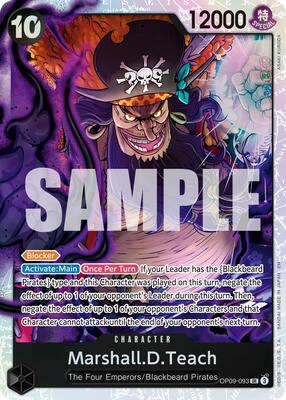 Marshall.D.Teach - OP09-093 (Reprint) card from Premium Booster -The Best- Vol. 2