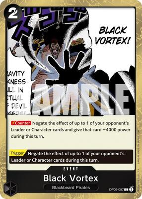 Black Vortex (Pirate Foil) card from Premium Booster -The Best- Vol. 2