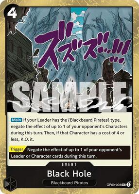 Black Hole (Pirate Foil) card from Premium Booster -The Best- Vol. 2