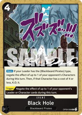 Black Hole (Reprint) card from Premium Booster -The Best- Vol. 2