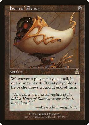 Horn of Plenty card from Mercadian Masques