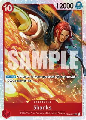 Shanks (Reprint) card from Premium Booster -The Best- Vol. 2