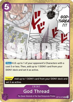God Thread (Pirate Foil) card from Premium Booster -The Best- Vol. 2