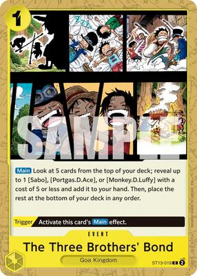 The Three Brothers' Bond (Reprint) card from Premium Booster -The Best- Vol. 2