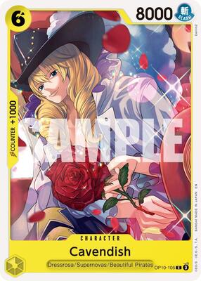 Cavendish - OP10-105 (Reprint) card from Premium Booster -The Best- Vol. 2