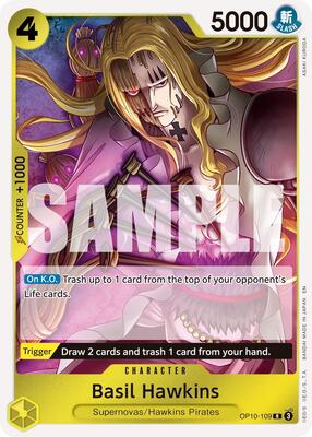 Basil Hawkins - OP10-109 (Reprint) card from Premium Booster -The Best- Vol. 2
