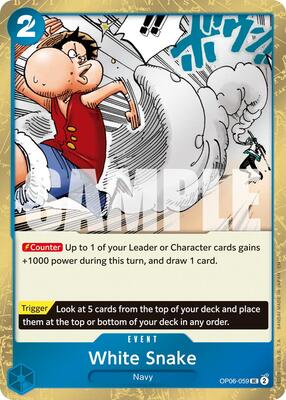 White Snake (Pirate Foil) card from Premium Booster -The Best- Vol. 2