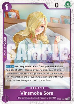 Vinsmoke Sora (Pirate Foil) card from Premium Booster -The Best- Vol. 2
