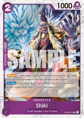 Shiki (Pirate Foil) card from Premium Booster -The Best- Vol. 2