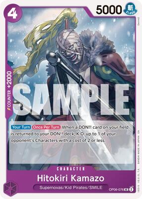 Hitokiri Kamazo (Reprint) card from Premium Booster -The Best- Vol. 2
