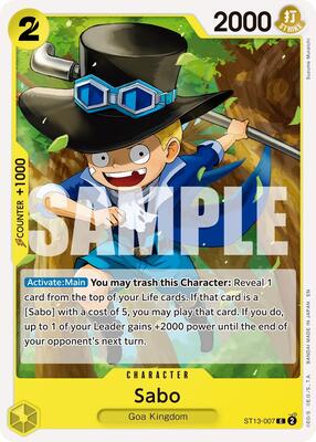 Sabo - ST13-007 (Reprint) card from Premium Booster -The Best- Vol. 2