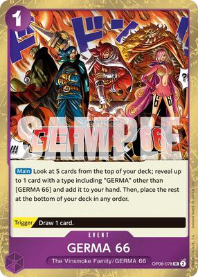 GERMA 66 (Pirate Foil) card from Premium Booster -The Best- Vol. 2