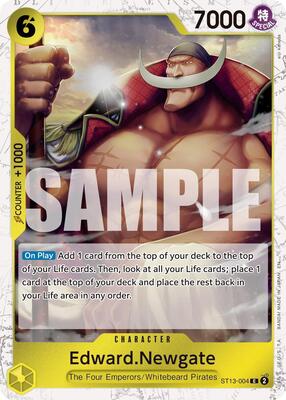 Edward.Newgate - ST13-004 (Pirate Foil) card from Premium Booster -The Best- Vol. 2
