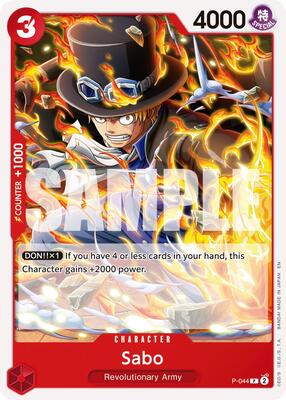 Sabo - P-044 (Reprint) card from Premium Booster -The Best- Vol. 2