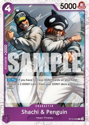 Shachi & Penguin (Pirate Foil) card from Premium Booster -The Best- Vol. 2