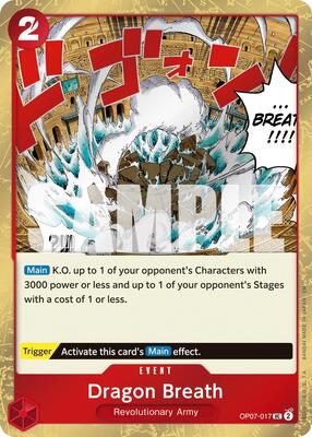 Dragon Breath (Pirate Foil) card from Premium Booster -The Best- Vol. 2