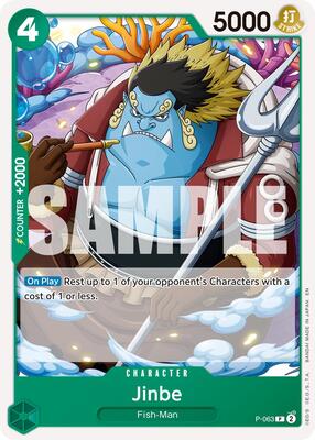 Jinbe - P-063 (Reprint) card from Premium Booster -The Best- Vol. 2