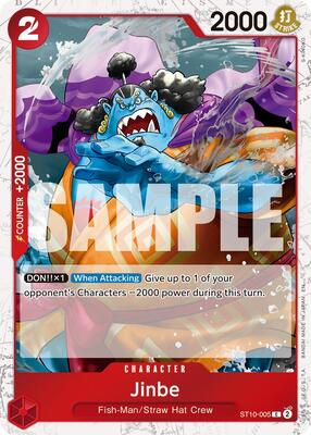 Jinbe - ST10-005 (Pirate Foil) card from Premium Booster -The Best- Vol. 2