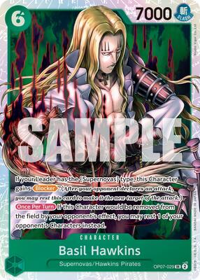 Basil Hawkins - OP07-029 (Reprint) card from Premium Booster -The Best- Vol. 2