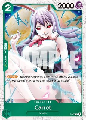 Carrot - P-070 (Pirate Foil) card from Premium Booster -The Best- Vol. 2