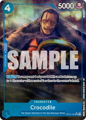 Crocodile - OP07-040 (Alternate Art) card from Premium Booster -The Best- Vol. 2