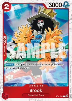 Brook - ST01-011 (Pirate Foil) card from Premium Booster -The Best- Vol. 2