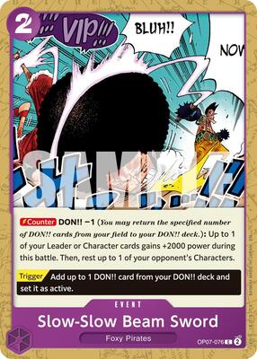 Slow-Slow Beam Sword (Reprint) card from Premium Booster -The Best- Vol. 2