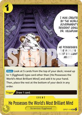 He Possesses the World's Most Brilliant Mind (Reprint) card from Premium Booster -The Best- Vol. 2