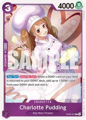 Charlotte Pudding - OP08-067 (Reprint) card from Premium Booster -The Best- Vol. 2
