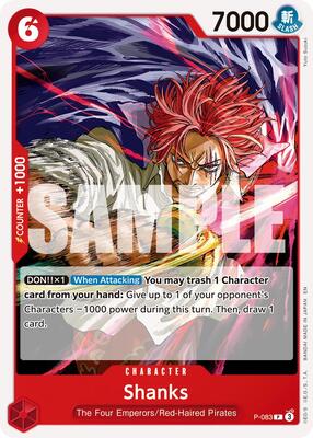 Shanks - P-083 (Reprint) card from Premium Booster -The Best- Vol. 2