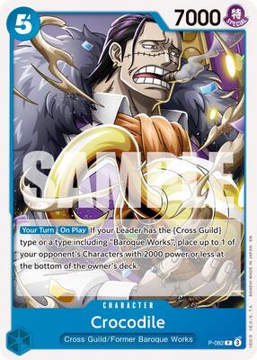 Crocodile - P-082 (Reprint) card from Premium Booster -The Best- Vol. 2