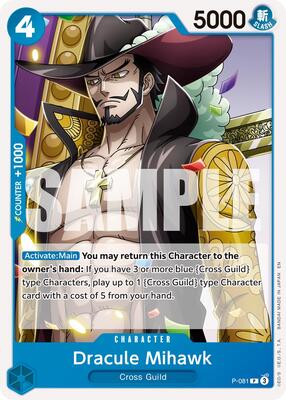 Dracule Mihawk - P-081 (Reprint) card from Premium Booster -The Best- Vol. 2