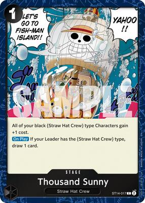 Thousand Sunny (Pirate Foil) card from Premium Booster -The Best- Vol. 2