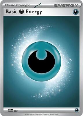 Basic Darkness Energy - 007 card from MEE: Mega Evolution Energies