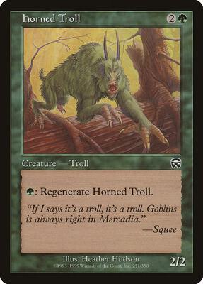 Horned Troll card from Mercadian Masques