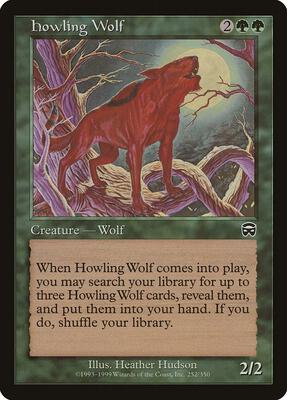 Howling Wolf card from Mercadian Masques