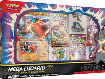 Mega Lucario ex Premium Figure Collection card from Miscellaneous Cards & Products