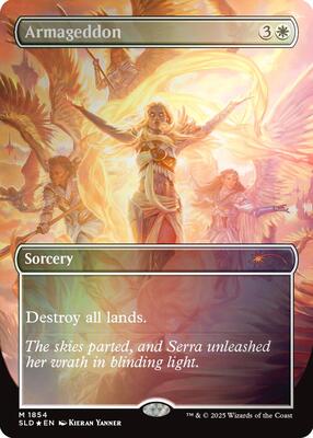 Armageddon (Rainbow Foil) card from Secret Lair Drop Series