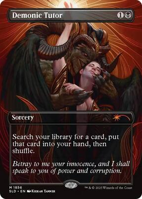 Demonic Tutor card from Secret Lair Drop Series