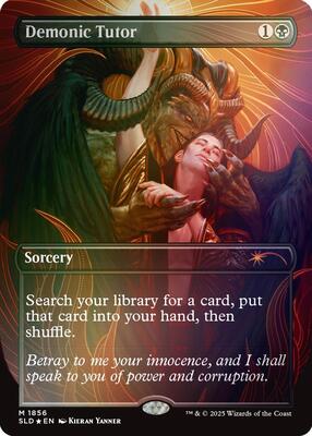 Demonic Tutor (Rainbow Foil) card from Secret Lair Drop Series